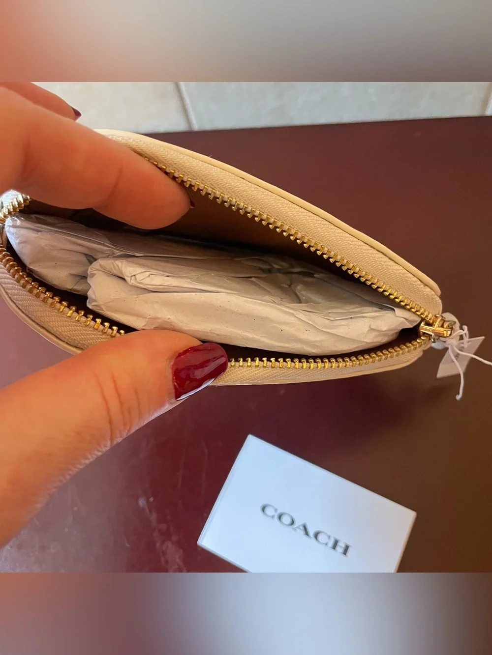 Coach nwt leather
